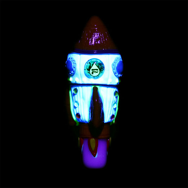 Pulsar Rocketship Hand Pipe | Glow & UV Reactive