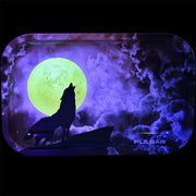 Pulsar Metal Rolling Tray w/ Lid | Glow Howl at the Clouds