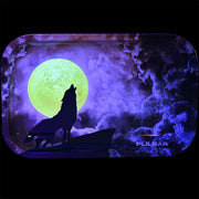 Pulsar Metal Rolling Tray w/ Lid | Glow Howl at the Clouds
