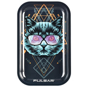 Pulsar Metal Rolling Tray | Sacred Cat Geometry