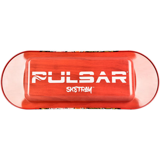 Back Logo | Pulsar SK8Tray Rolling Tray | Kush Island Mask