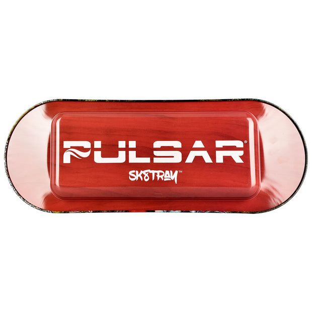 Back Logo | Pulsar SK8Tray Rolling Tray | Malice In Wonderland