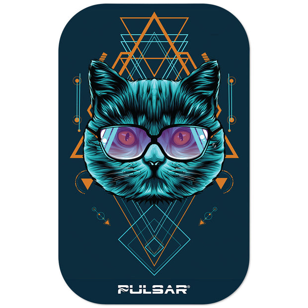 Pulsar Magnetic Rolling Tray Lid | 3D Sacred Cat Geometry