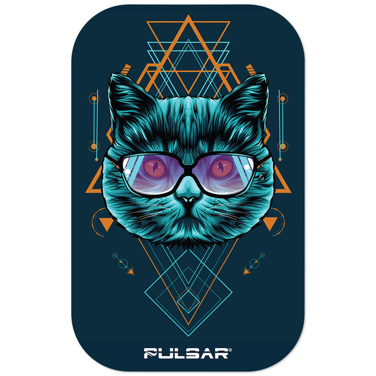 Pulsar Magnetic Rolling Tray Lid | 3D Sacred Cat Geometry