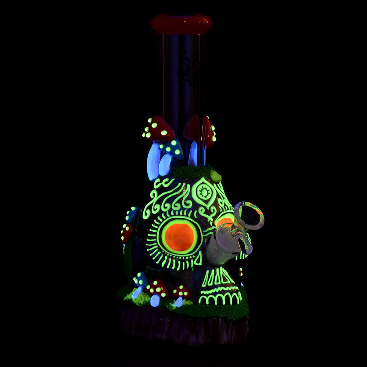 Pulsar Voodoo Skull Beaker Bong | Glow