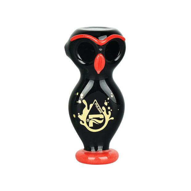 Pulsar Wise Owl Double Bowl Hand Pipe | Black