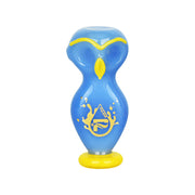 Pulsar Wise Owl Double Bowl Hand Pipe | Blue
