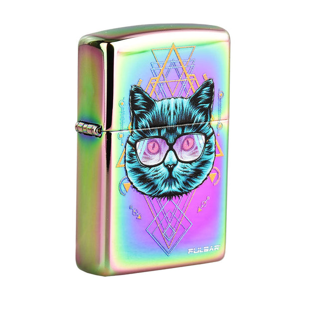 Pulsar Zippo Lighter | Sacred Cat Geometry