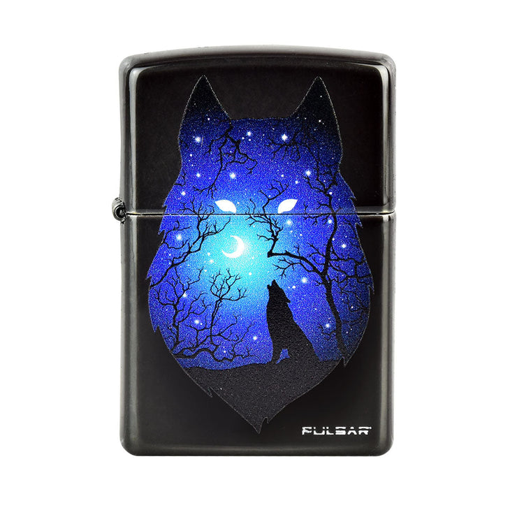 Pulsar Zippo Lighter | Wolf & Stars