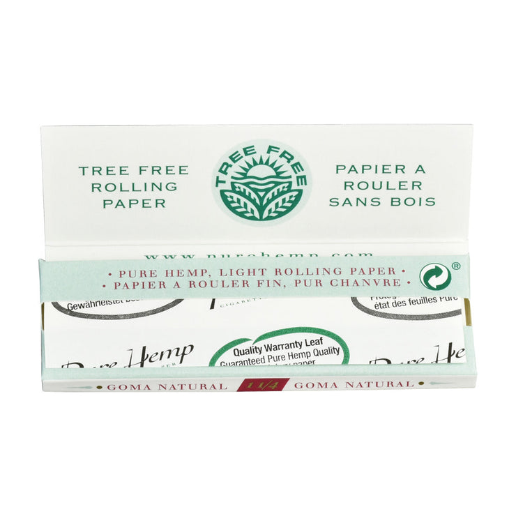 Pure Hemp Rolling Papers | Open Booklet