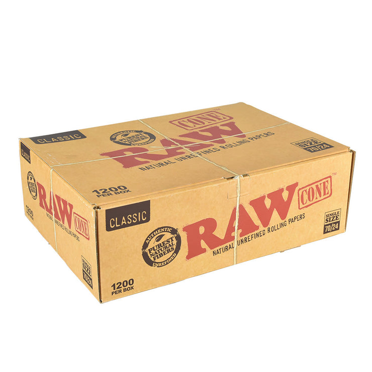 RAW Classic Single Size Bulk Cones | 70/24 | 1200pc Box