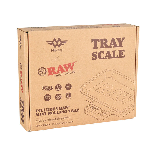 RAW x My Weigh Tray Scale | Packaging