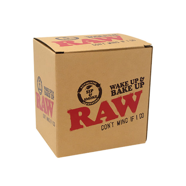 RAW Wake Up & Bake Up Ceramic Cone Mug | Packaging