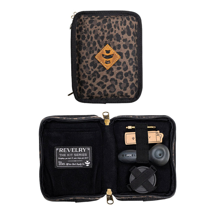 Revelry Smell Proof Pipe Kit | Leopard | Open View