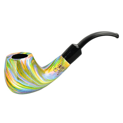 Pulsar Shire Pipes Bent Apple Rainbow Tobacco Pipe