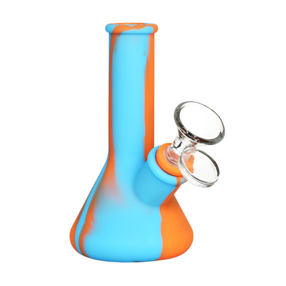 Silicone Travel Beaker Bong | Blue Orange