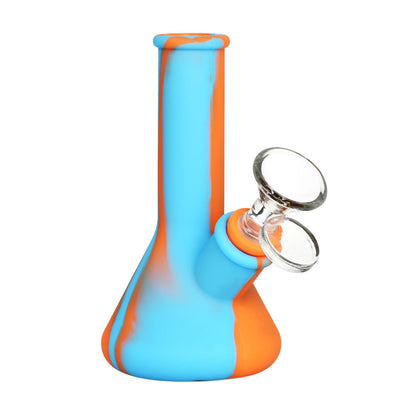 Silicone Travel Beaker Bong | Blue Orange
