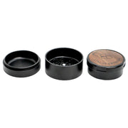 Stache Products Wood Top Grynder | 3 Piece | Black