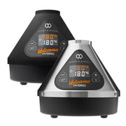 Storz & Bickel Volcano Hybrid tabletop vaporizer in Silver and Onyx versions