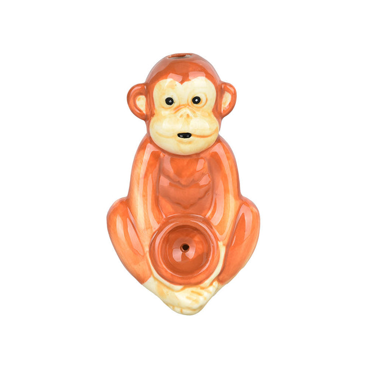 Wacky Bowlz Ceramic Hand Pipe | Monkey