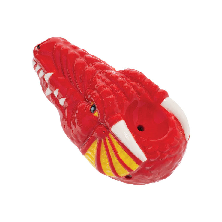 Wacky Bowlz Ceramic Hand Pipe | Red Dragon