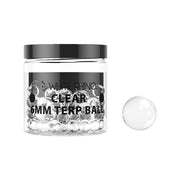 White Rhino Colored Glass Terp Pearls | 50ct Jar | Clear