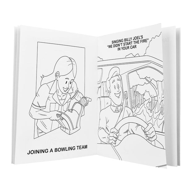 Wood Rocket Adult Coloring Book | Adults Doing Adult Shit | Inside View